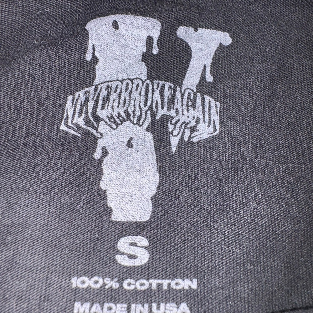 Vlone x NBA YoungBoy Never Broke Again Skeleton Graphic T-Shirt Black Streetwear - Picture 5 of 5